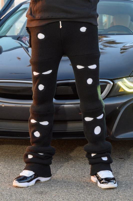Black & White Ski Mask Pants image 0