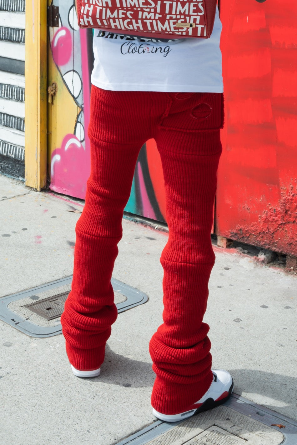 Red Ski Mask Pants image 2
