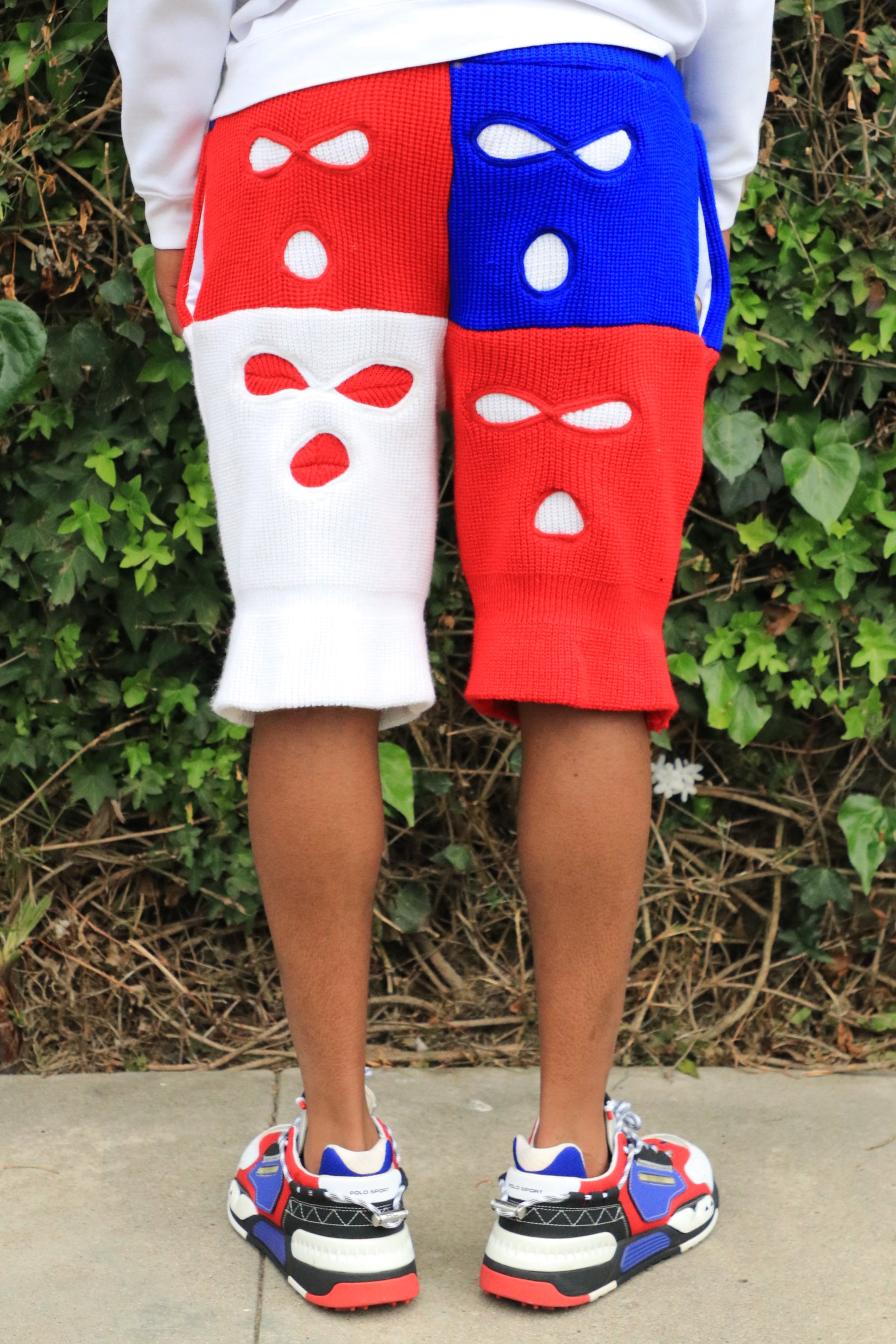 1 of 1 Blue, Red, & White Ski Mask Shorts image 2