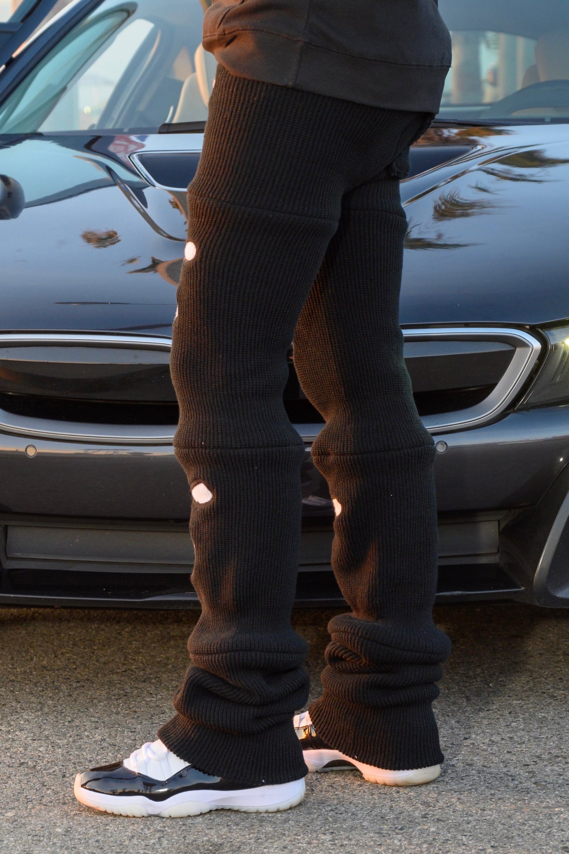 Black & White Ski Mask Pants image 3