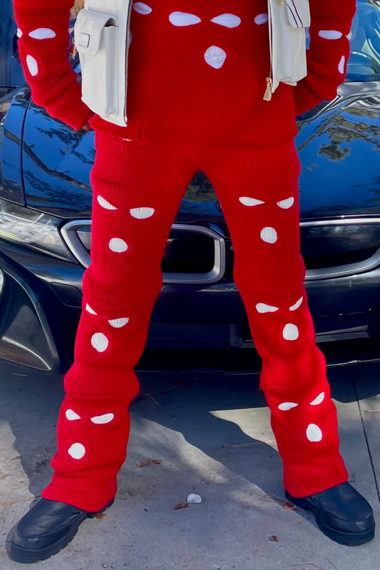 Red & White Ski Mask Pants  image 0