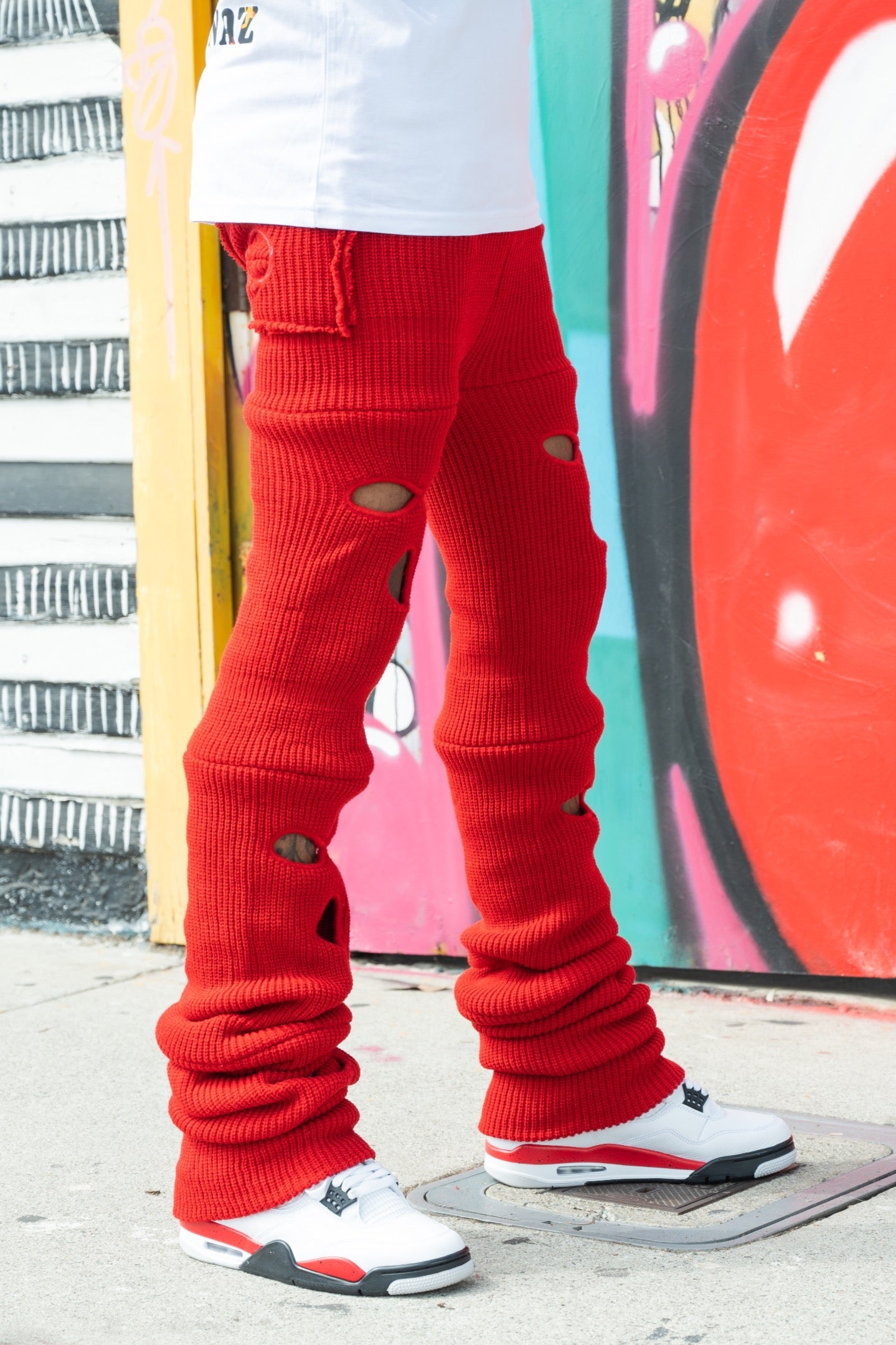 Red Ski Mask Pants image 1