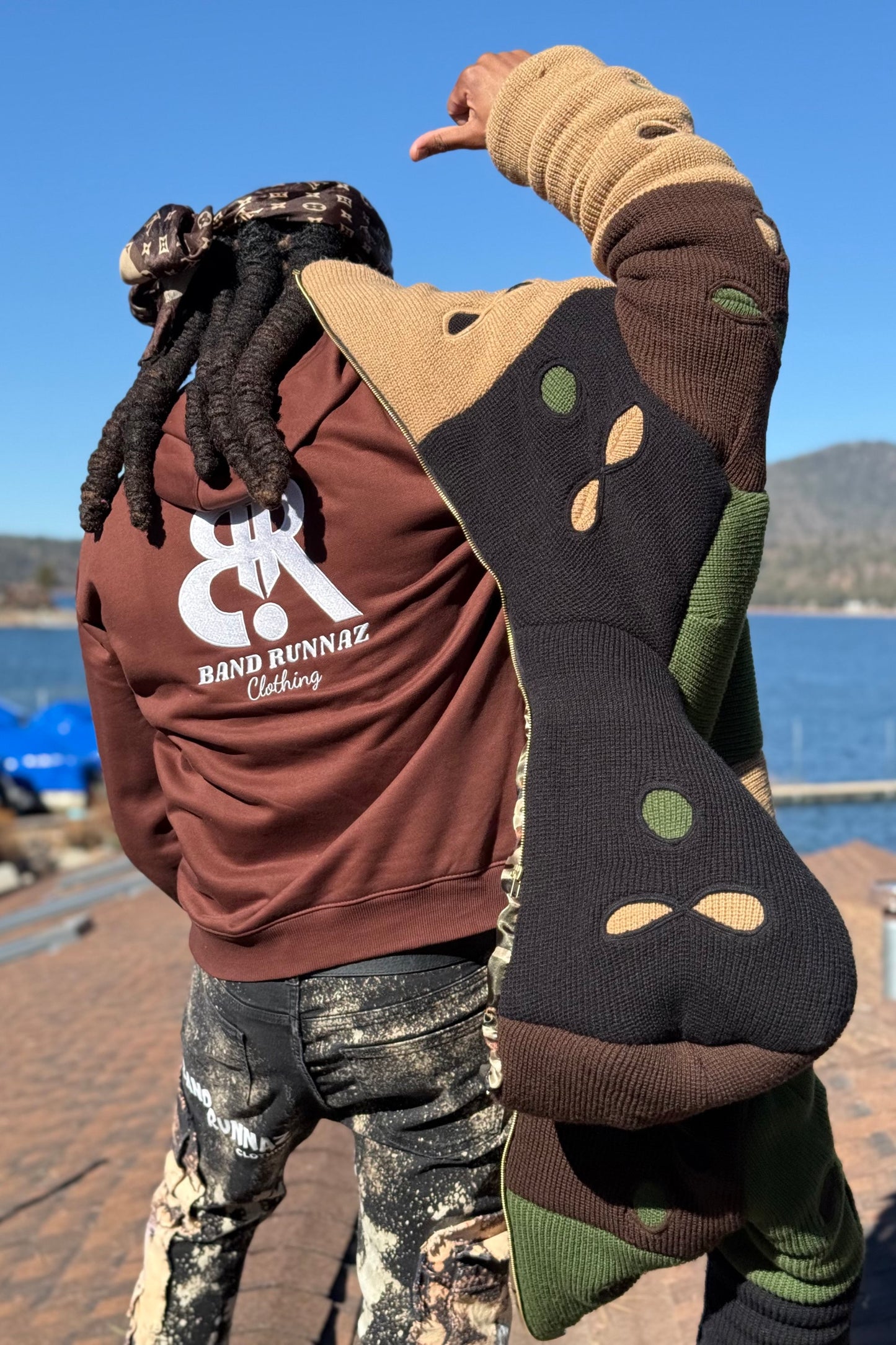 Camo Ski Mask Puffer Jacket image 4