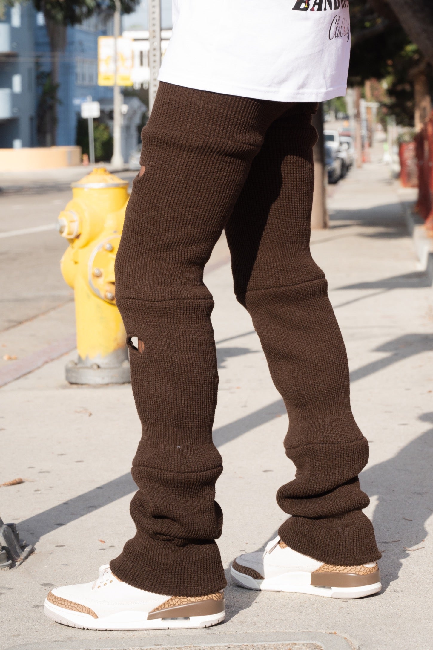 Solid Brown Ski Mask Pants image 3