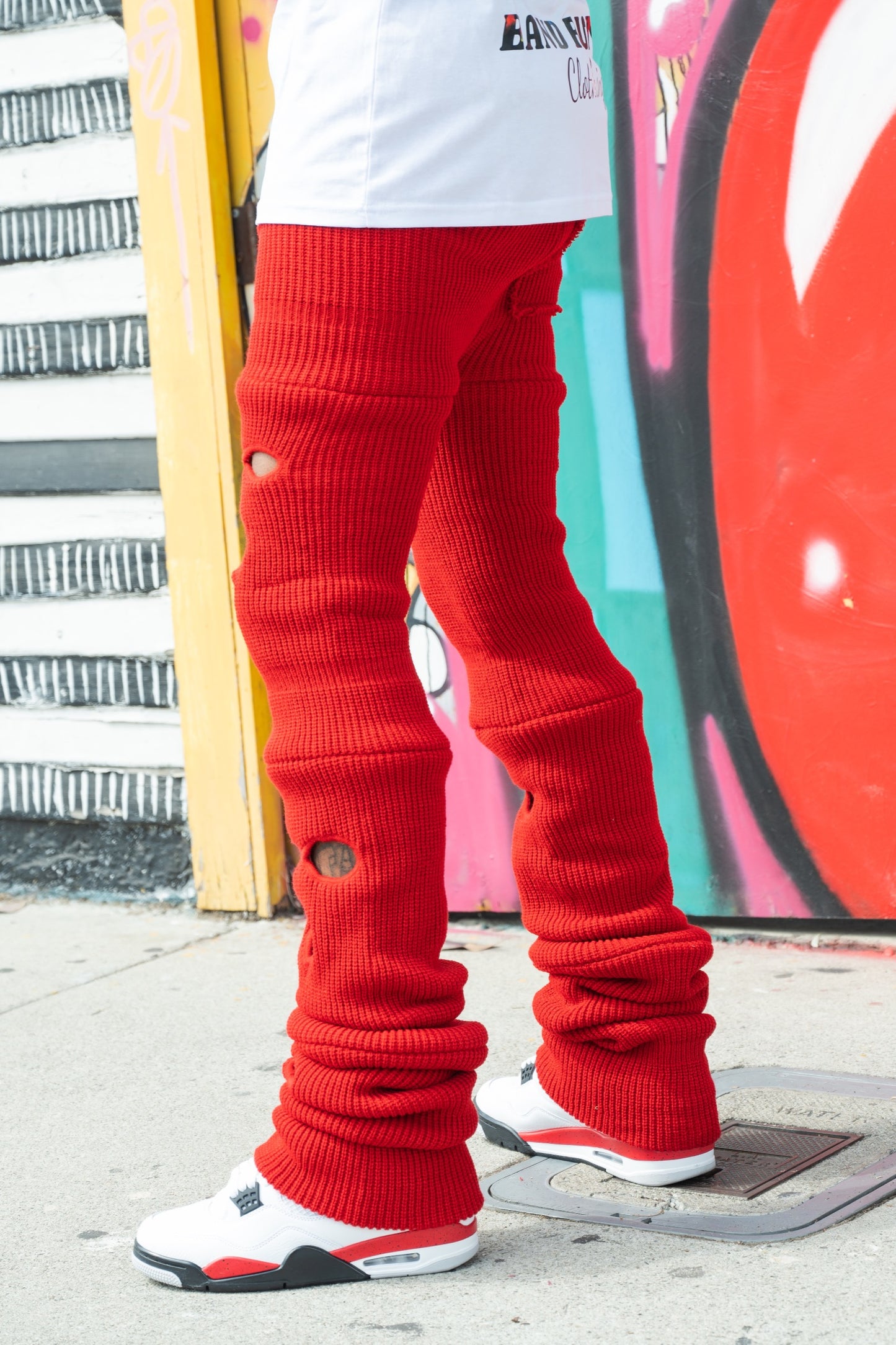 Red Ski Mask Pants image 3