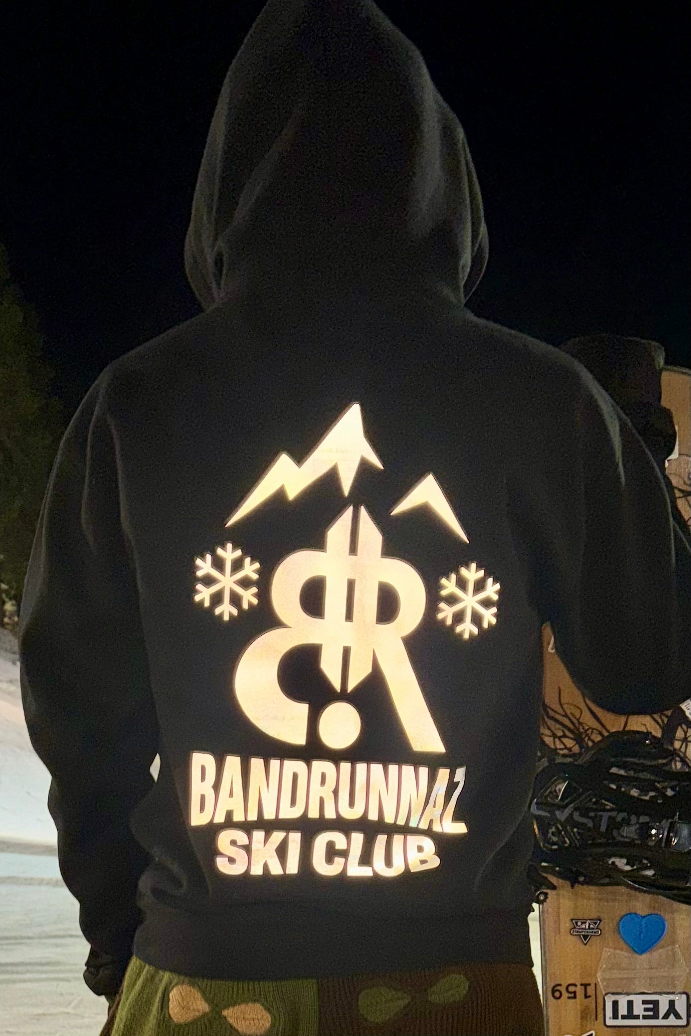 BR Ski Club Reflective Hoodie