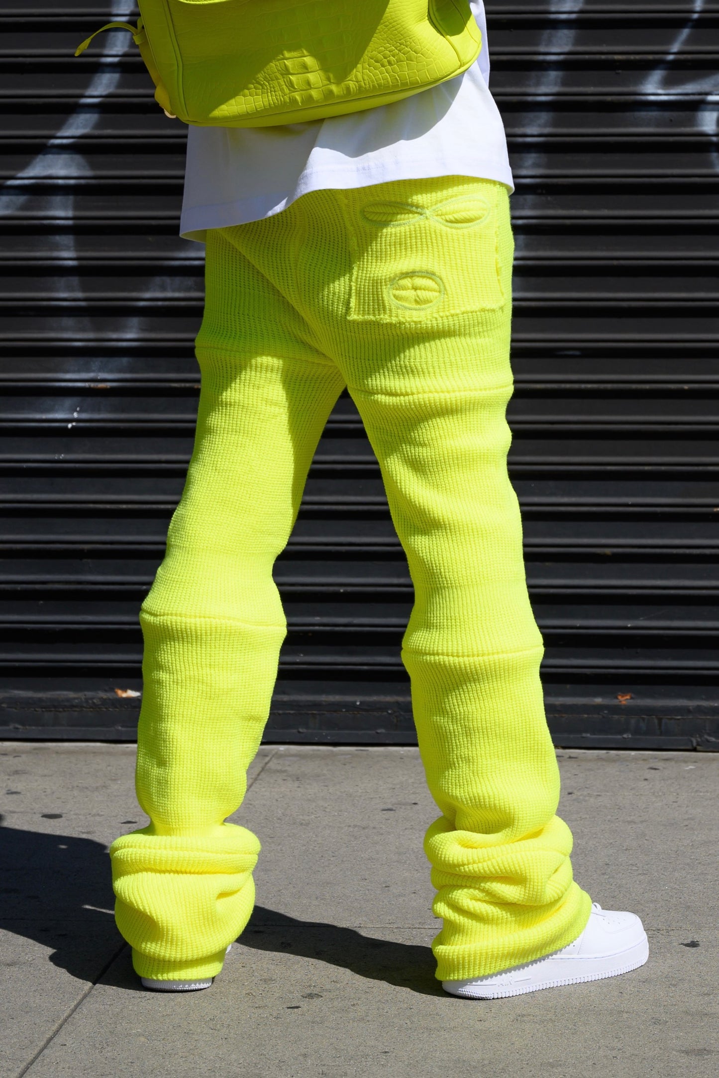 Neon Yellow Ski Mask Pants image 2
