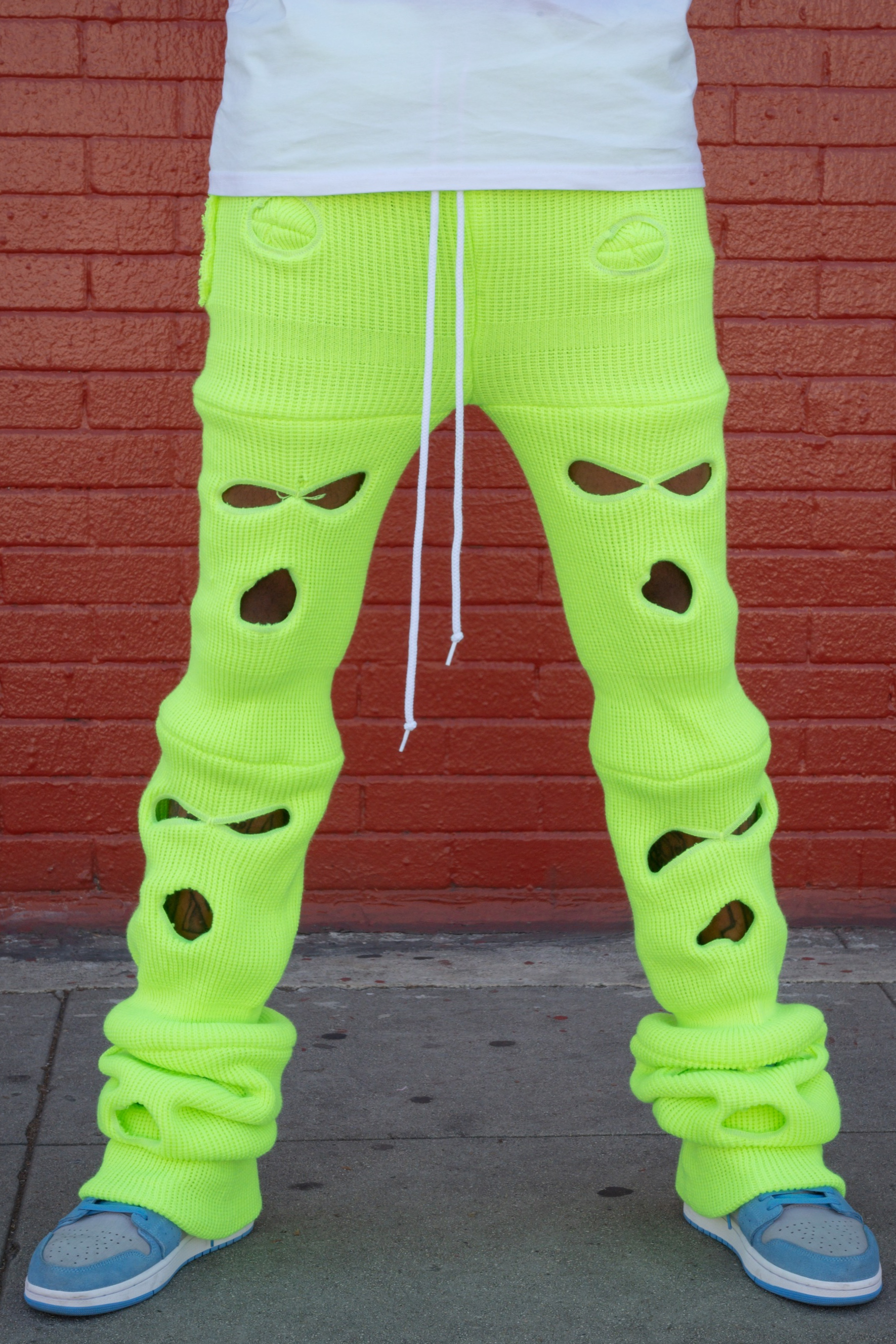 Neon Green Ski Mask Pants image 0