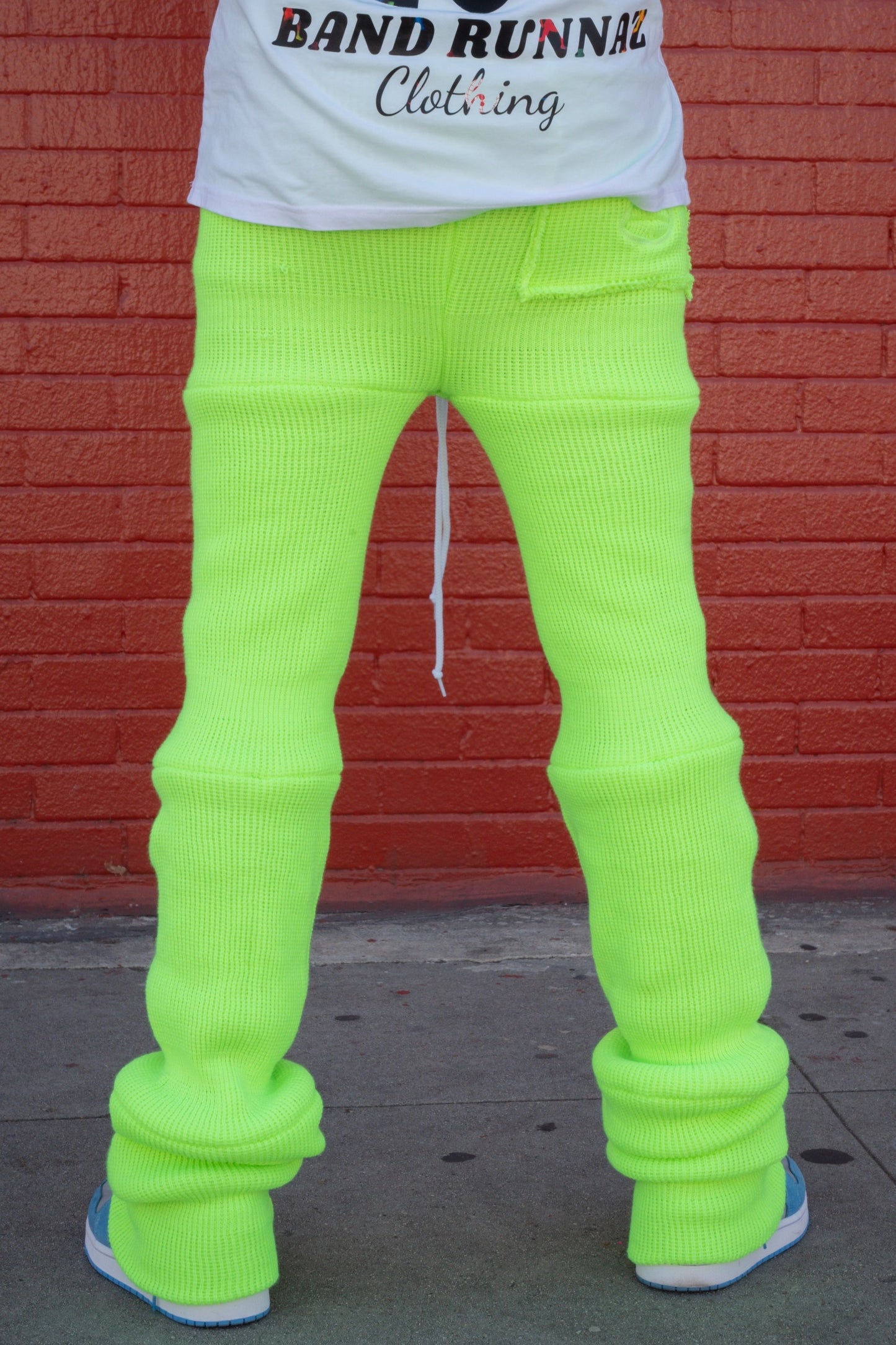 Neon Green Ski Mask Pants image 2