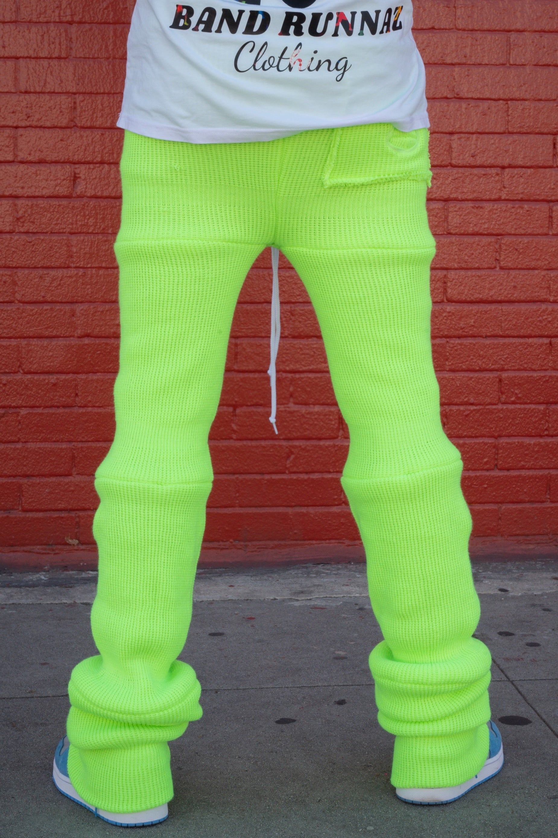Neon Green Ski Mask Pants image 2