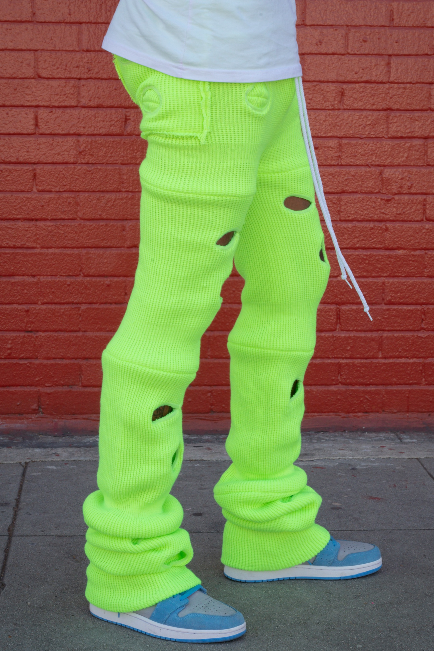 Neon Green Ski Mask Pants image 1