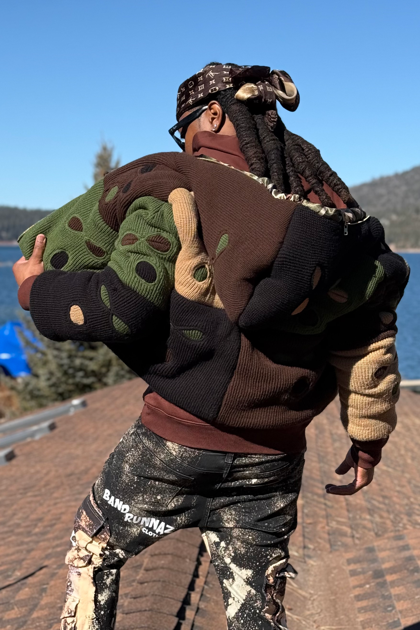 Camo Ski Mask Puffer Jacket image 3