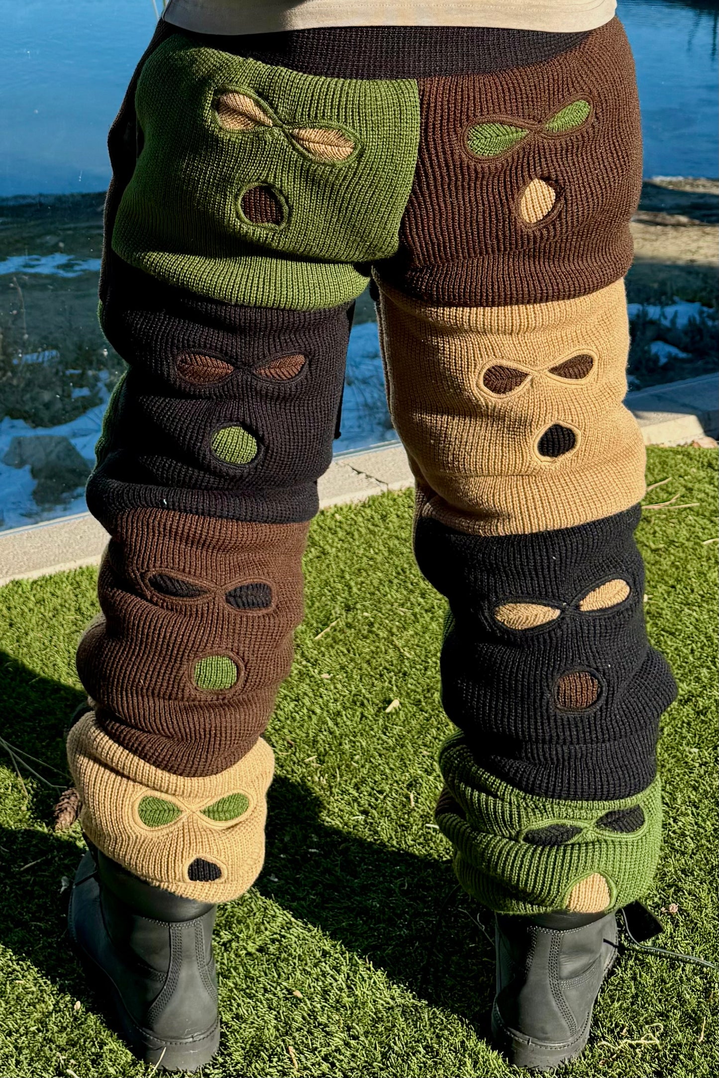 1of1 Camo Ski Mask Puffer Pants