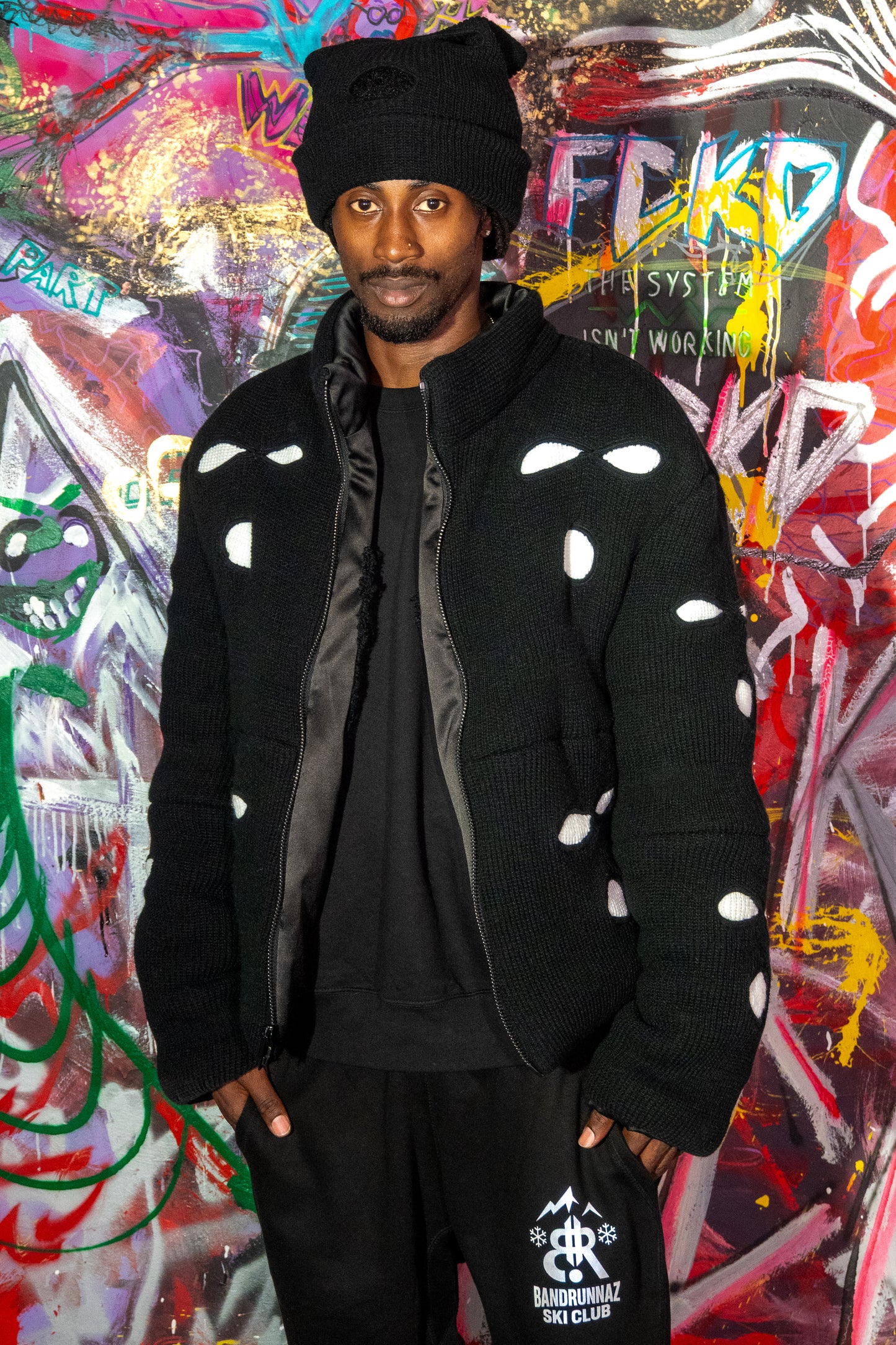 Inverted Panda Ski Mask Puffer