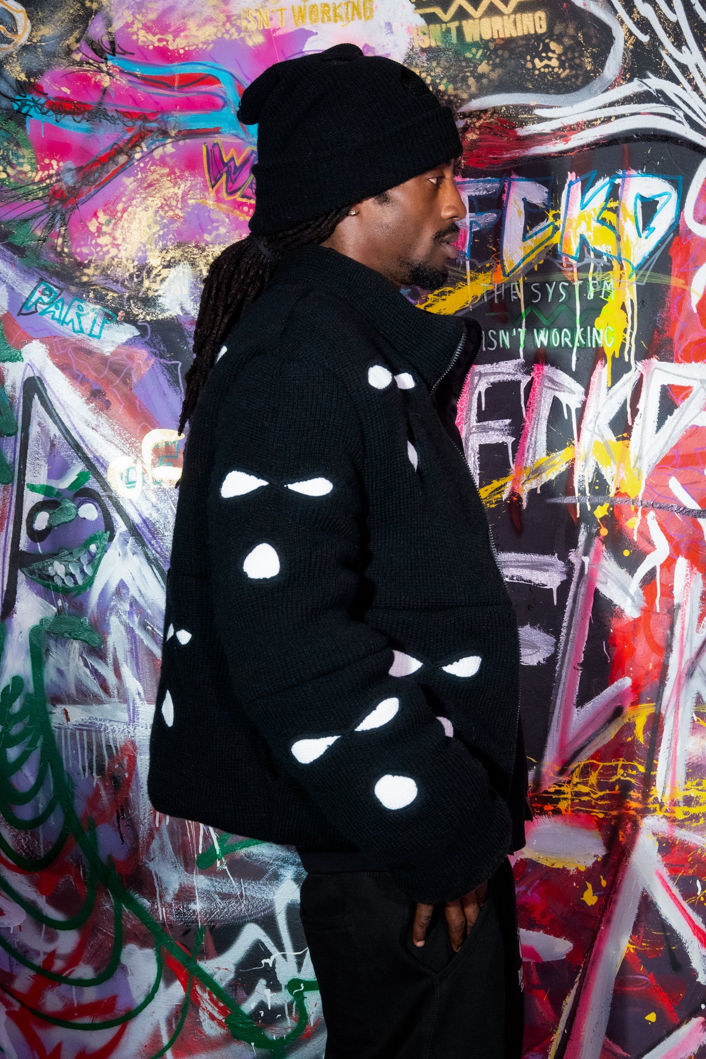 Inverted Panda Ski Mask Puffer