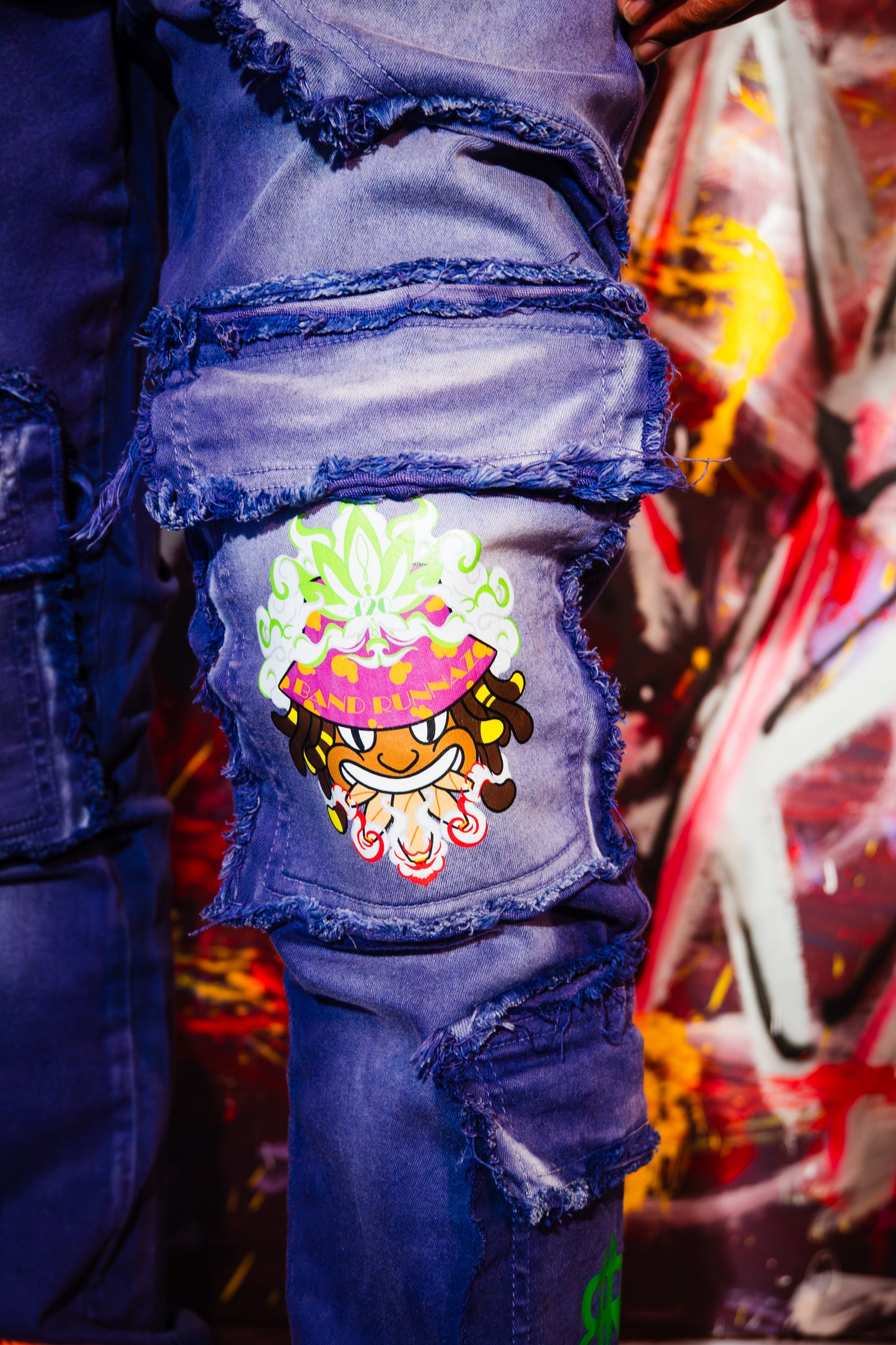 1of1 Purple Reign Ski Mask Jeans