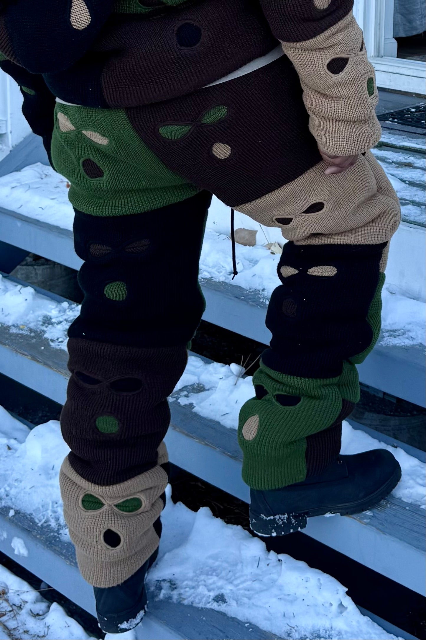 1of1 Camo Ski Mask Puffer Pants