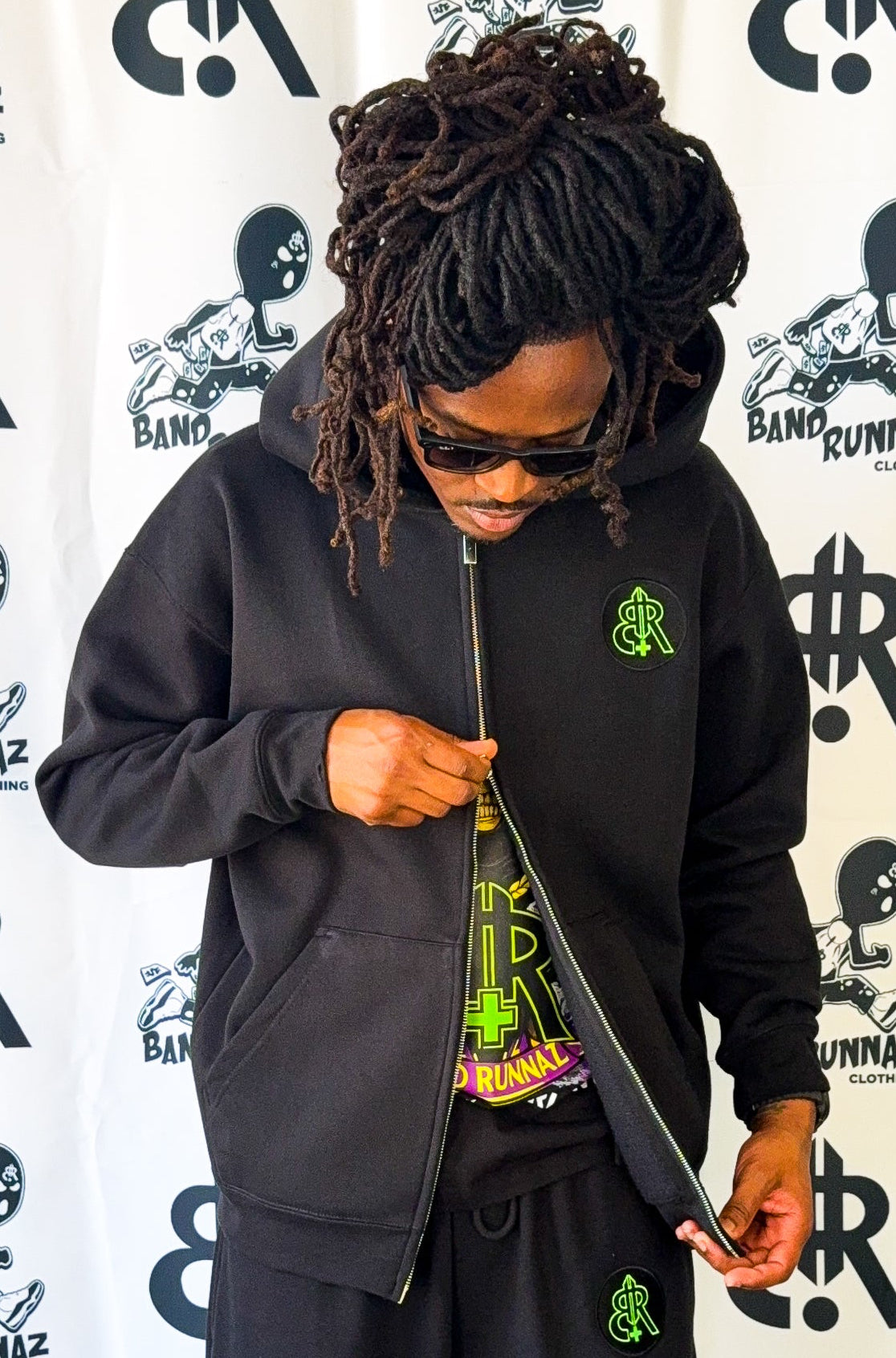 HIGH FASHION Double Zip Hoodie