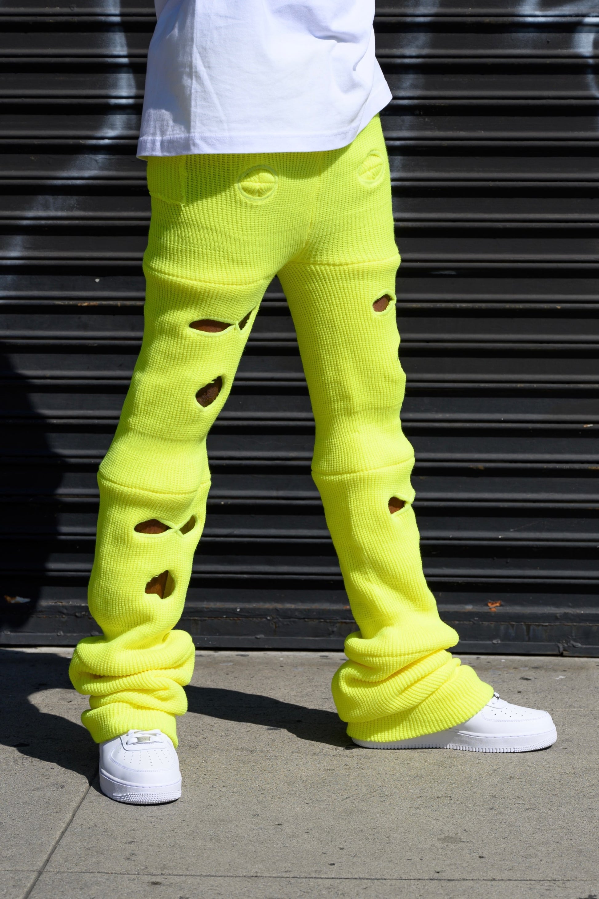 Neon Yellow Ski Mask Pants image 1