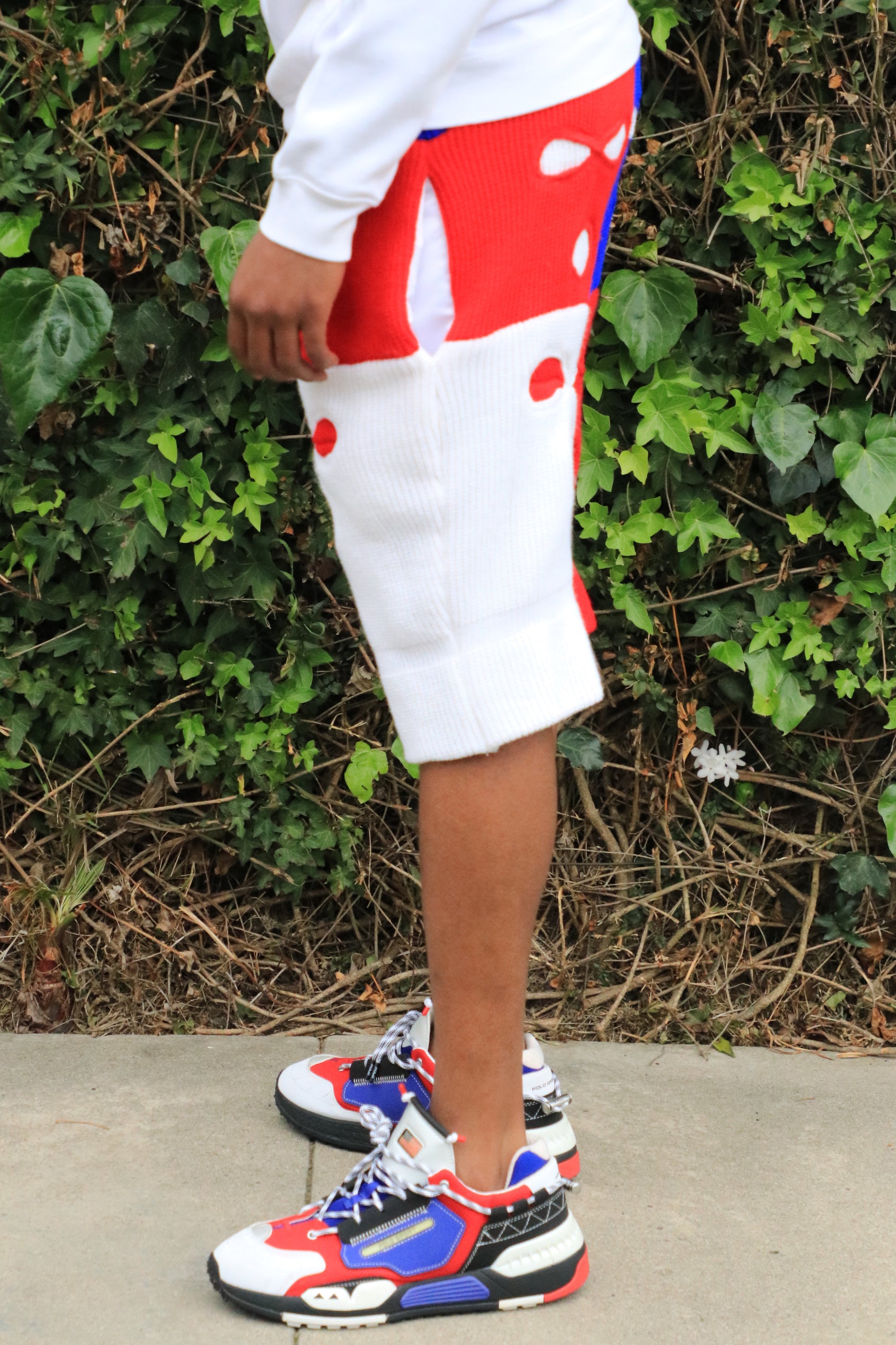 1 of 1 Blue, Red, & White Ski Mask Shorts image 3